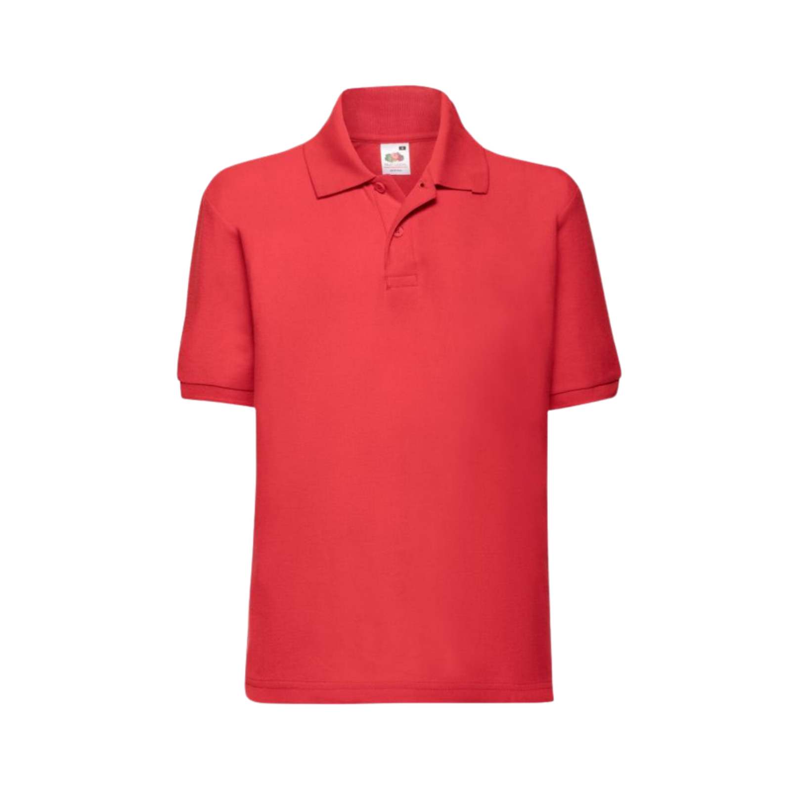 Plain red polo shirt